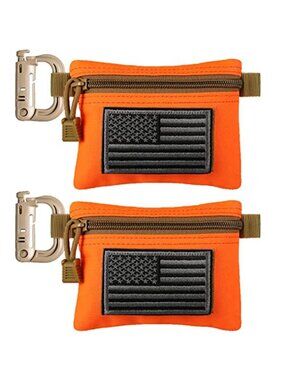 2 Pack Tactical Compact EDC Pouches Military Molle Utility Pouch Accessories
